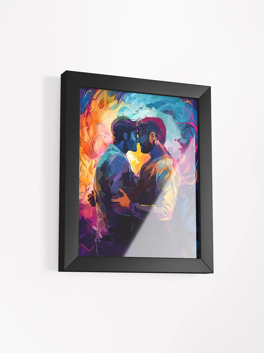 Two Men – Colorful Embrace Gay Framed Poster product image (2)