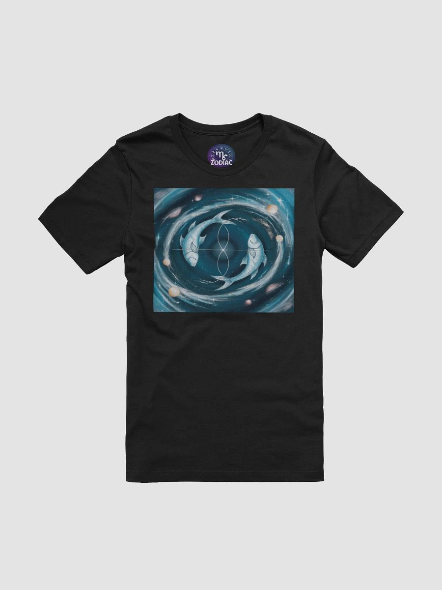 Unisex Pisces Zodiac T-Shirt - Cosmic Fish Design, Astrology Gift product image (3)