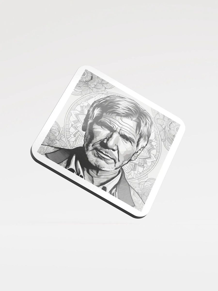 Mandala Man Glossed Cork Coaster product image (1)