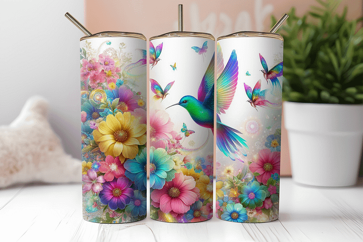 Enchanted Garden Stainless Steel Tumbler product image (8)