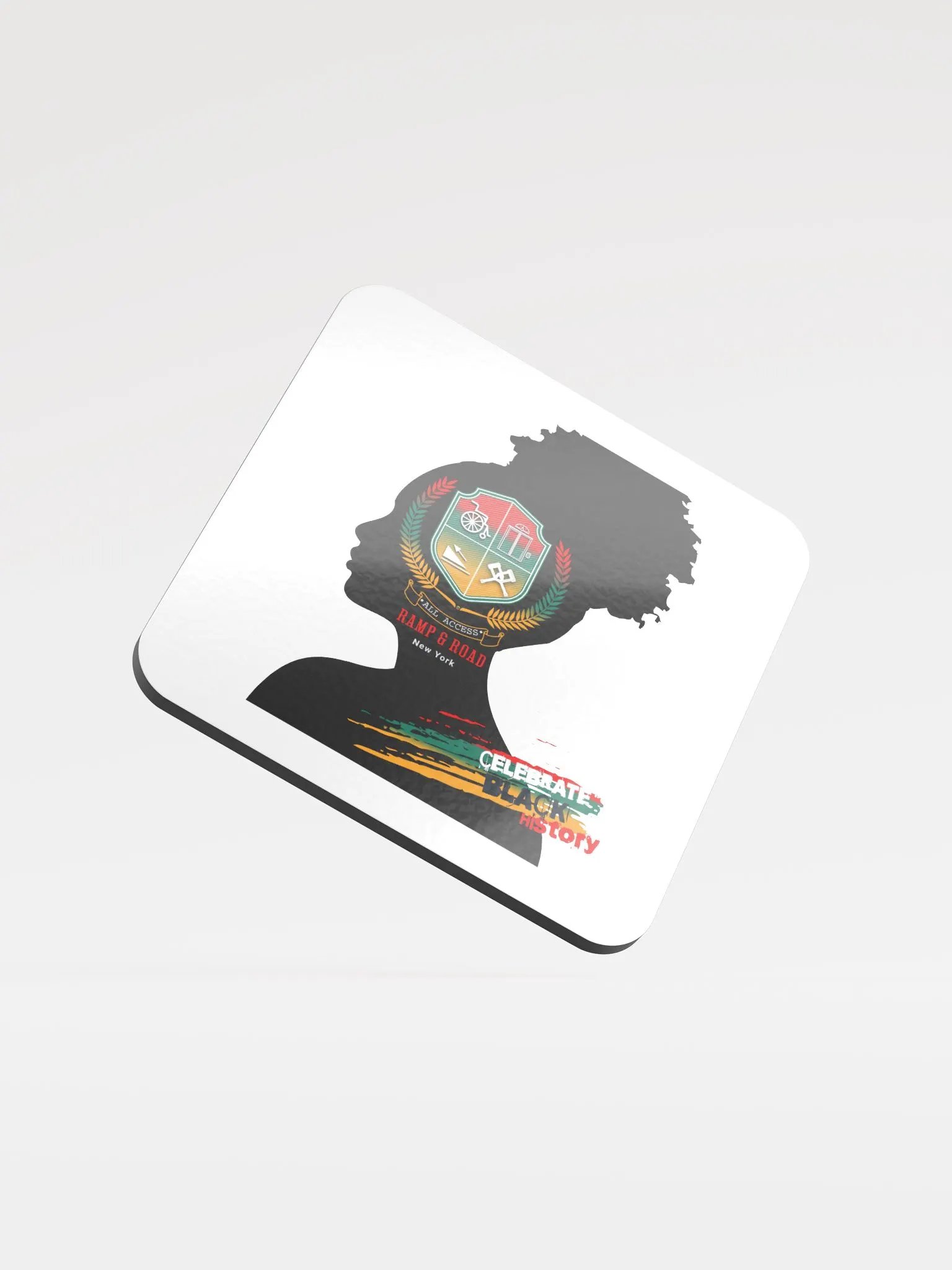Celebrate Black History Glossed Cork Coaster product image (1)
