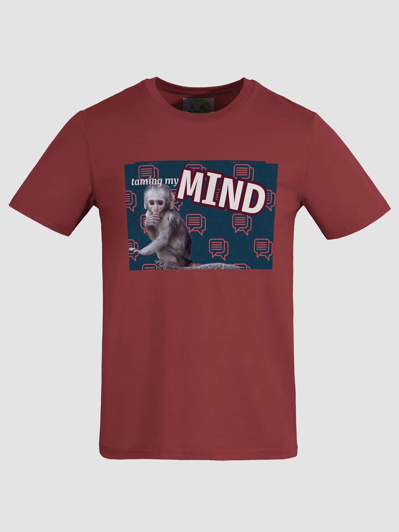 Vervet Monkey Organic Cotton T-Shirt -taming my monkey mind product image (1)