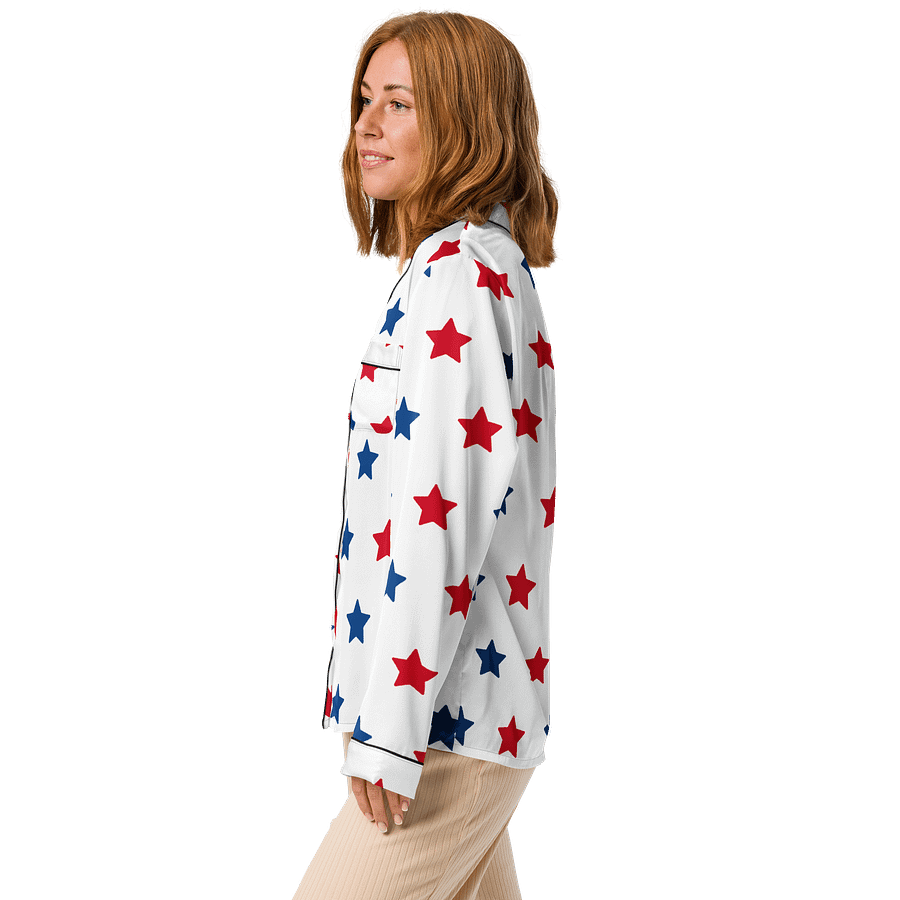 Starry Sky Silky Pajama Top product image (5)