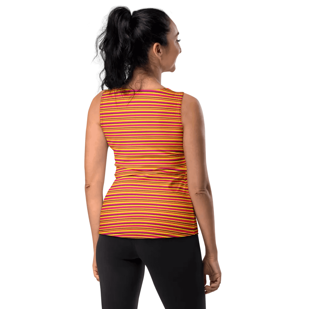 Retro Racer Stripes All-Over Tank Top product image (9)