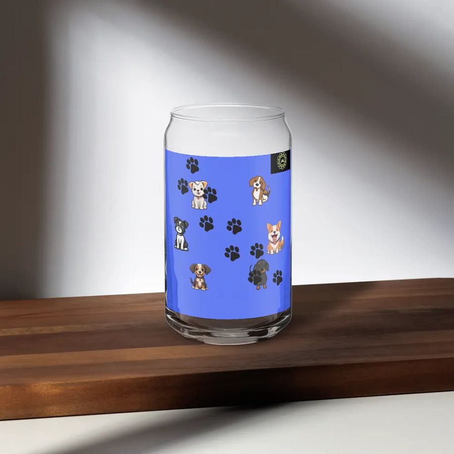 Pawsome Puppies Can-Shaped Glass product image (35)