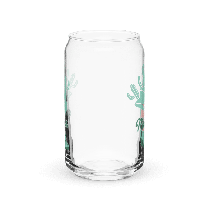 Cactus Mama Western Print Glass Can Cup With Or Without Lid product image (6)