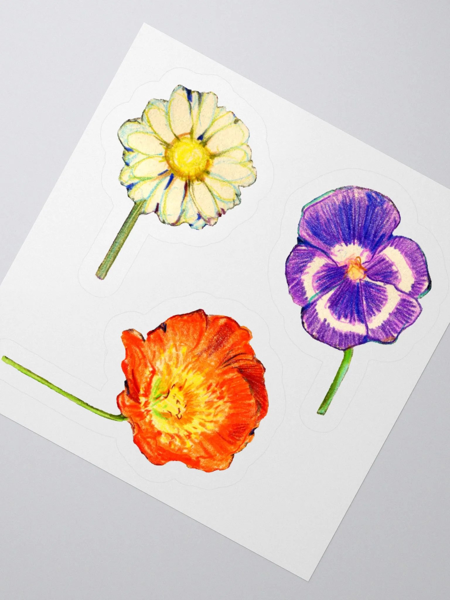 Cottage flowers stickers product image (3)