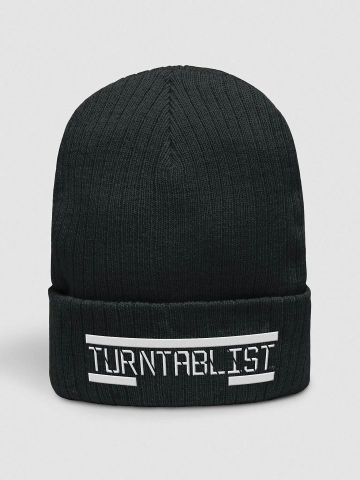 TURNTABLIST.ORG ILLUSION RIBBED KNITTED BEANIE product image (1)