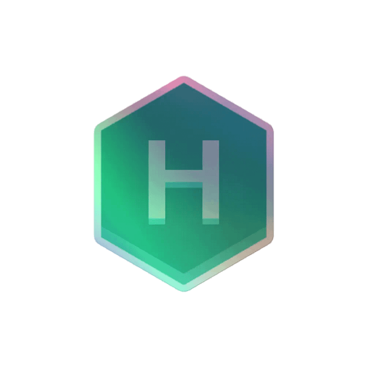 halo logo Holographic Sticker product image (2)