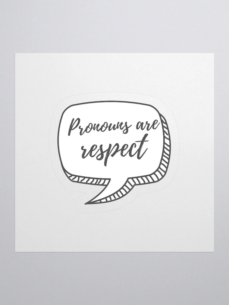 Pronouns Are Respect Sticker product image (1)