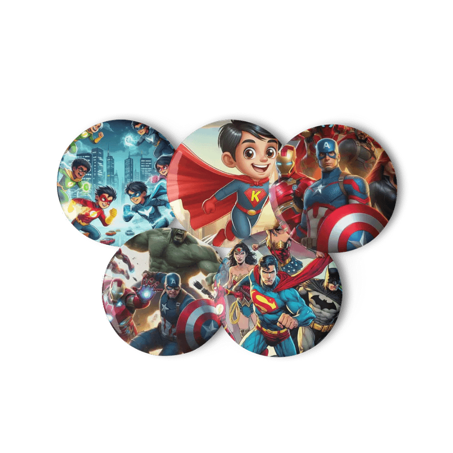 Dynamic Superhero Team Pin Set For Boys product image (11)