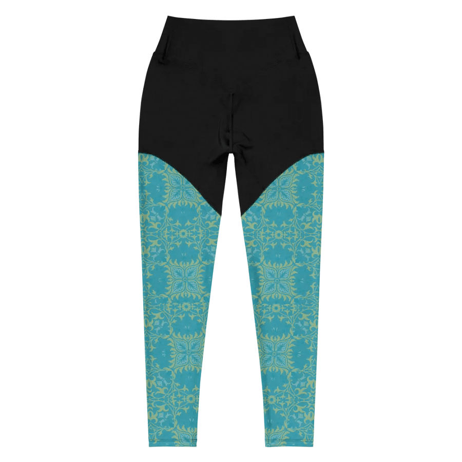 Turq Lime All-Over Print Sports Leggings product image (6)