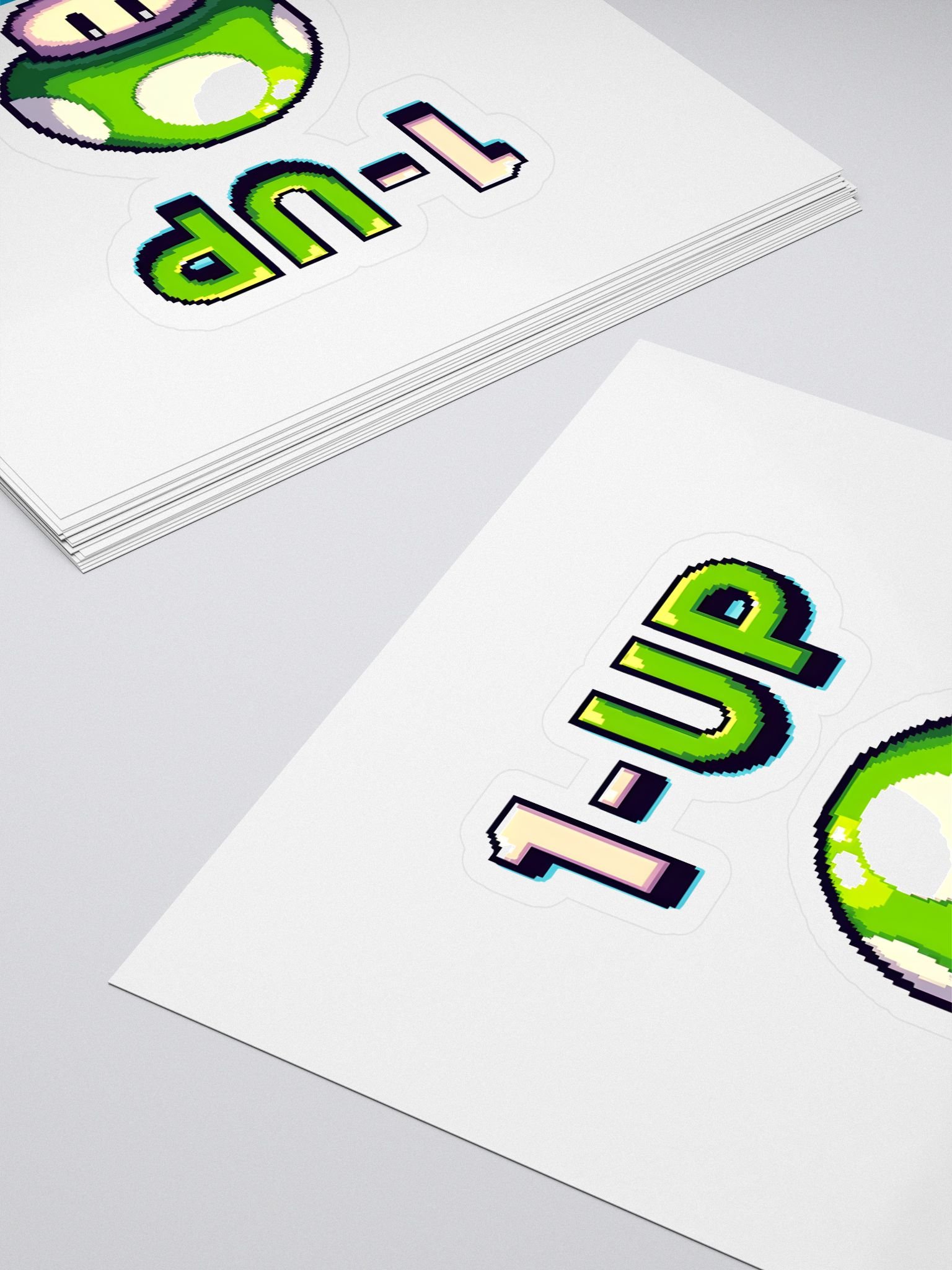 1-UP Mushroom Kiss Cut Stickers product image (4)