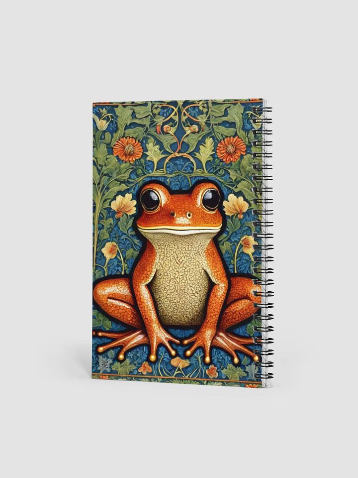 Spiral Notepad William Morris Inspired Frog product image (2)