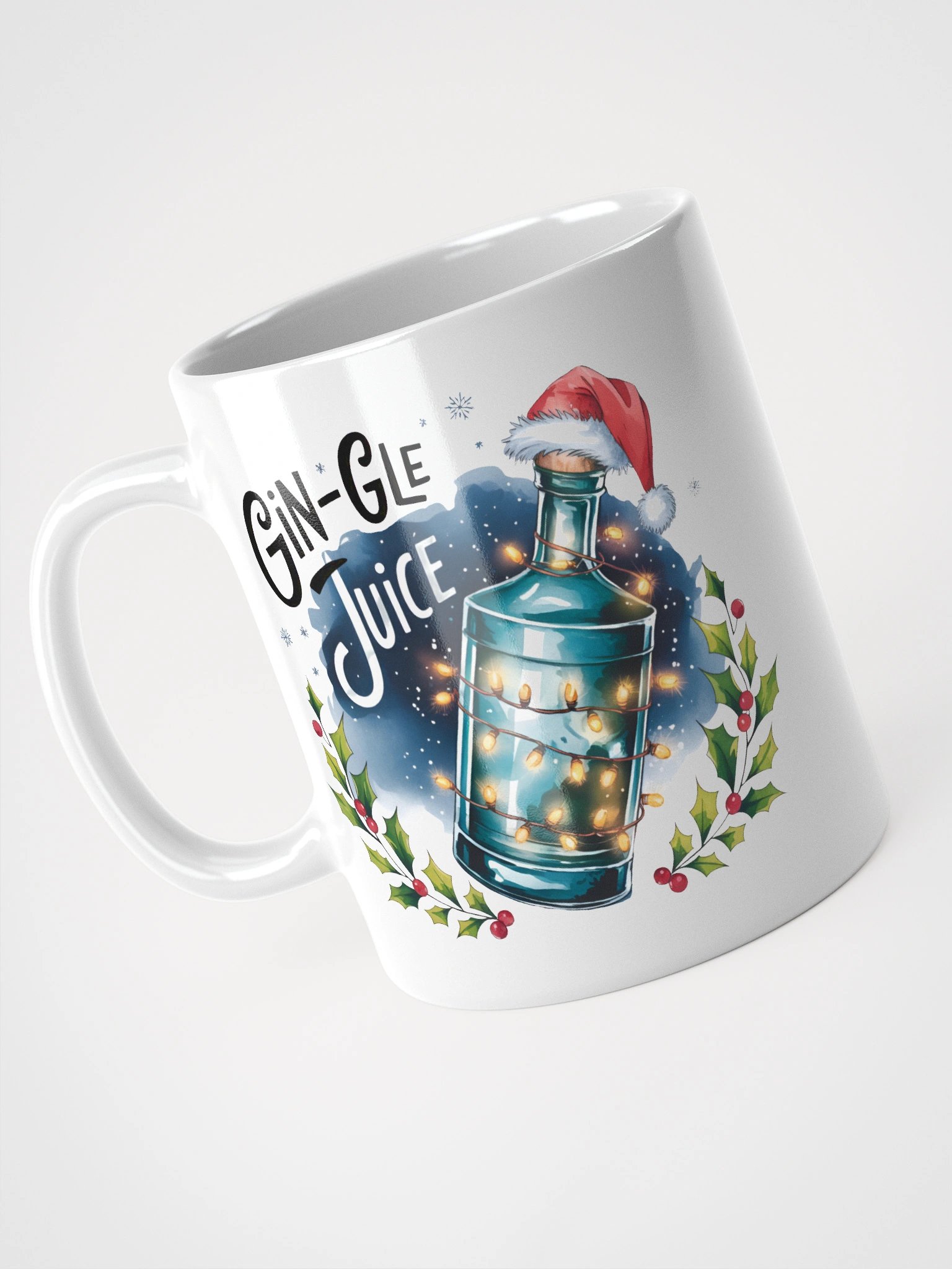 Festive Gin-Gle Juice White Glossy Mug product image (4)