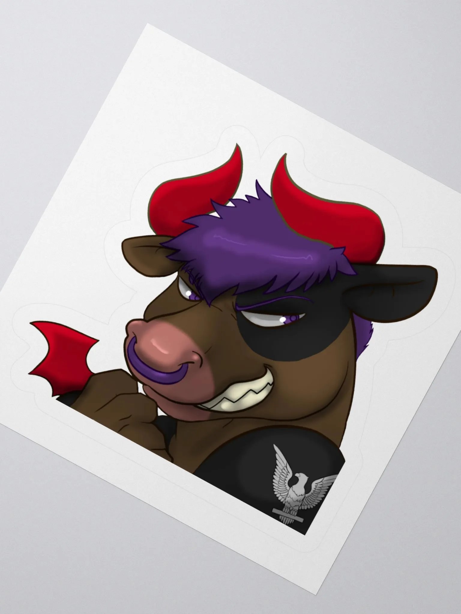 Yuuma Devil Emote Sticker product image (2)