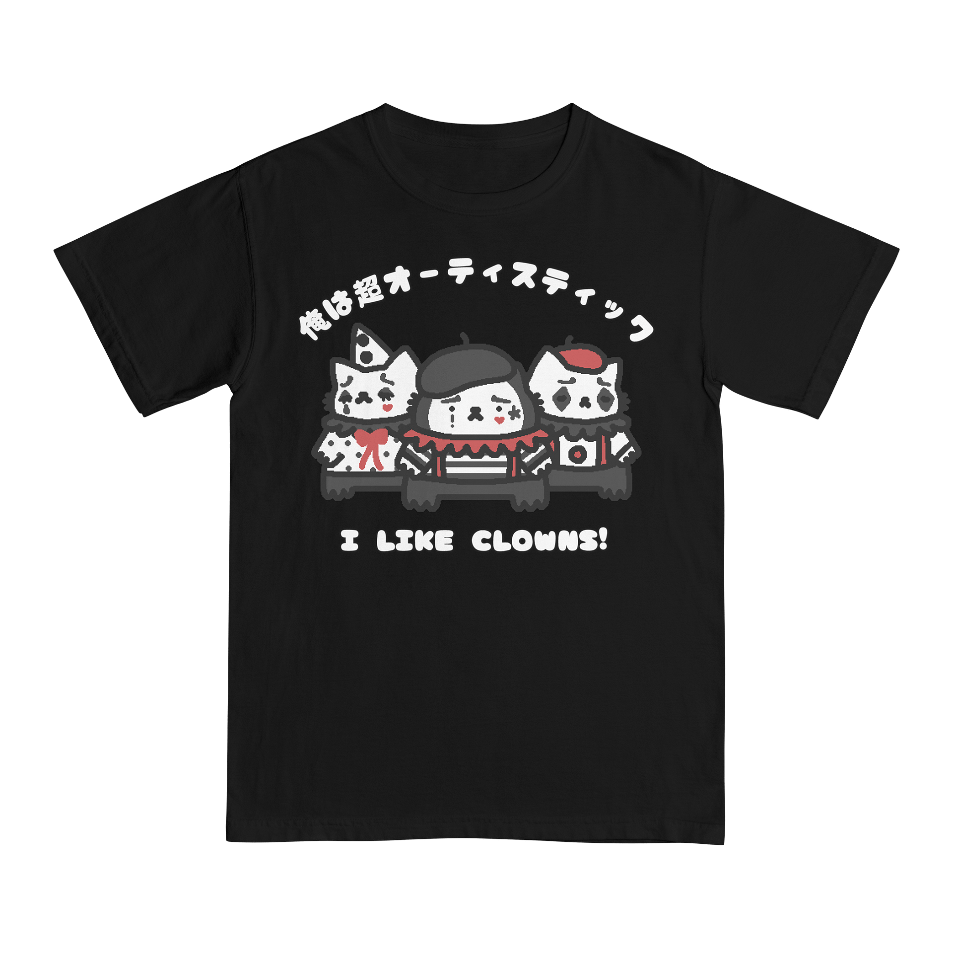 I LIKE CLOWNS tee (mime edition) product image (1)