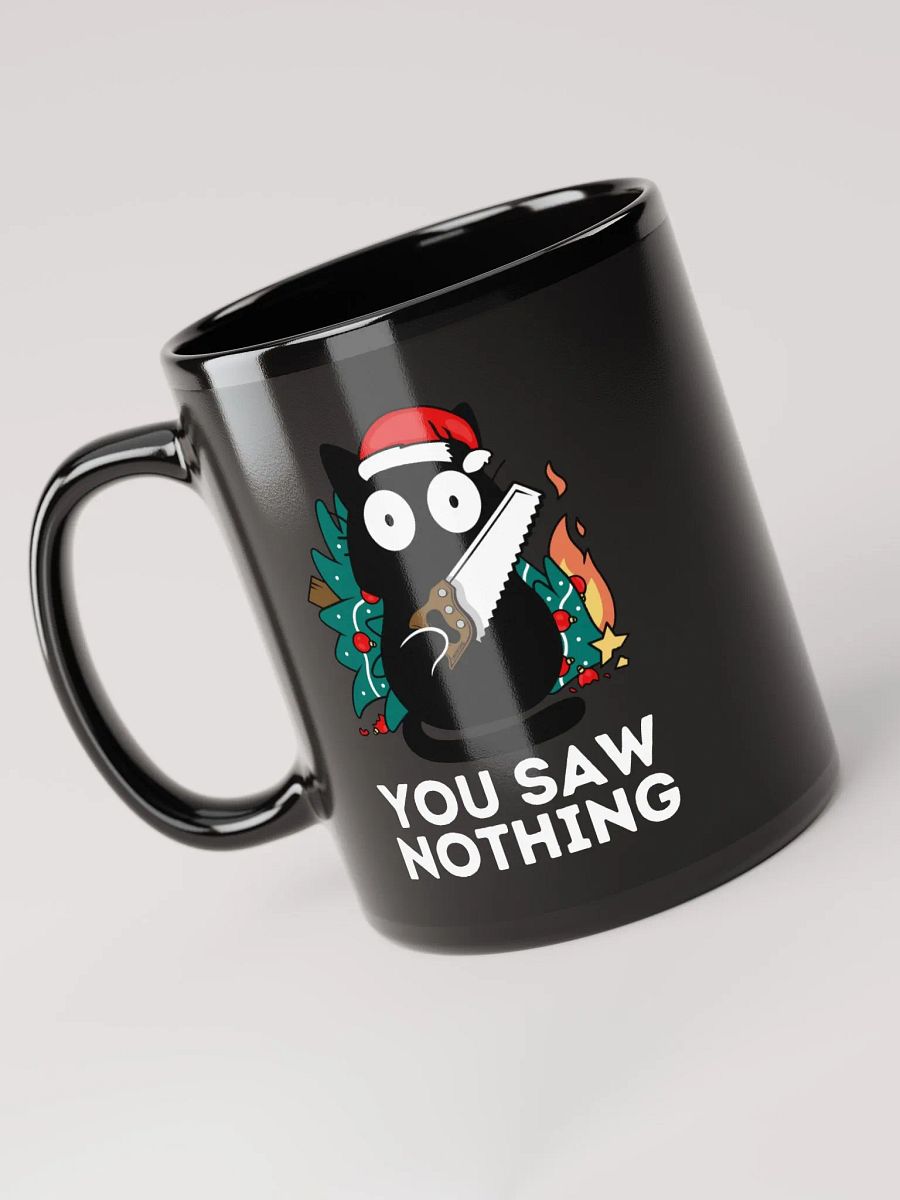 You saw nothing - Christmas Cat Mug product image (5)