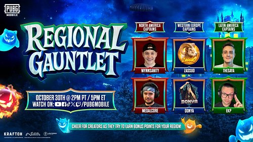 Repping Team North America in the #PUBGMOBILE: Regional Gauntlet! 

Grand Finals are on 10/30 at 2PM PT / 5PM ET. We'll be co...