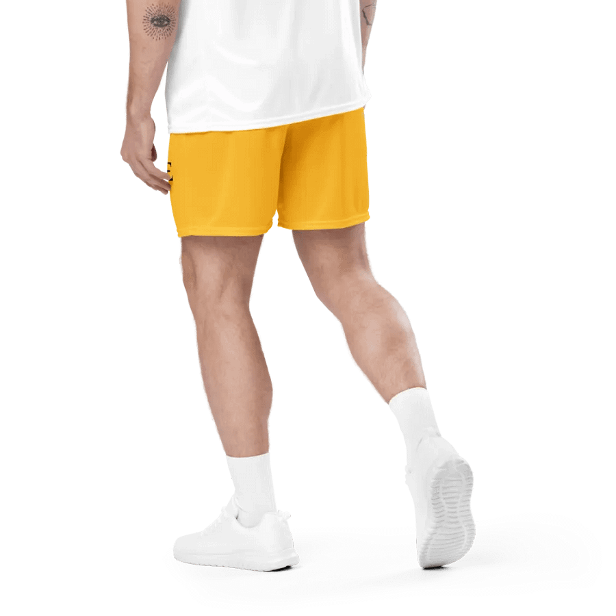 Hoochie Mart Unisex Mesh Shorts Gold product image (12)