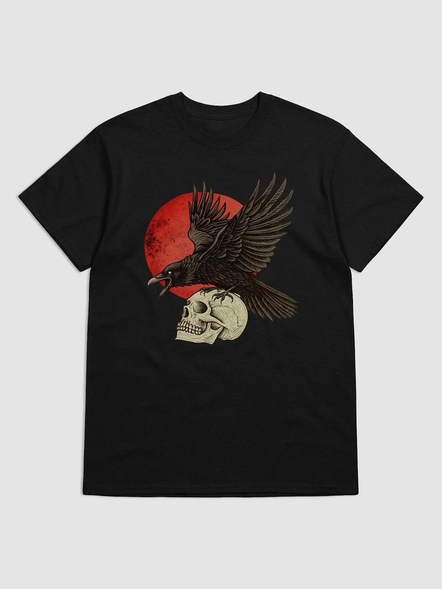 Dark Raven & Skull T-Shirt – Gothic, Occult, and Alternative Aesthetic Tee | Edgy Streetwear product image (1)