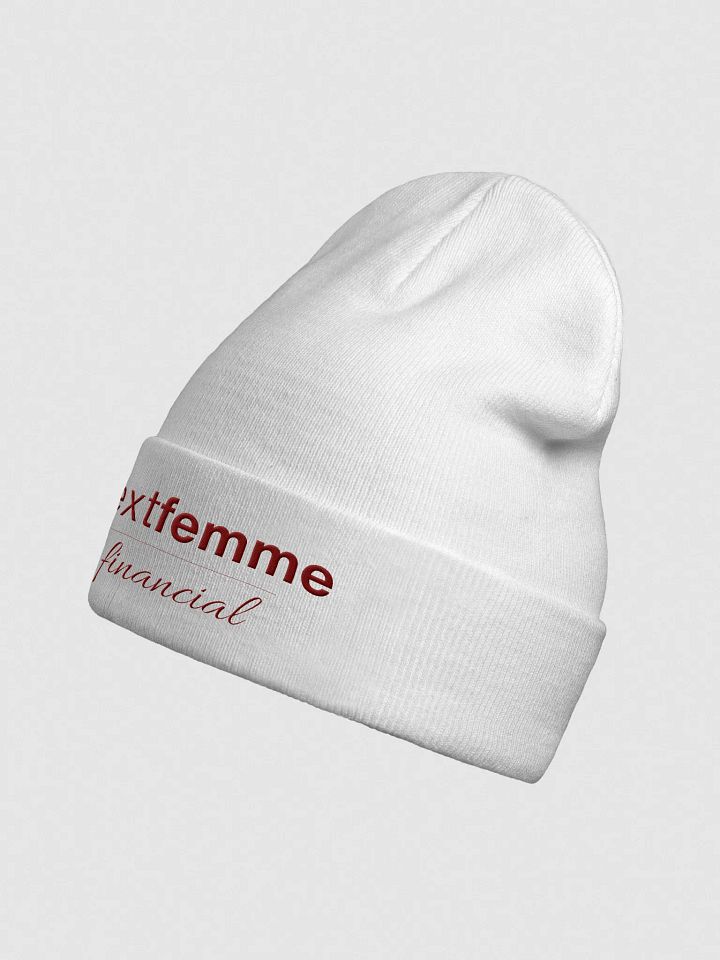 Knit Beanie with Maroon Logotype product image (2)