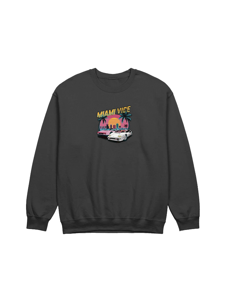 Retro Miami Vice Sunset Crewneck product image (6)