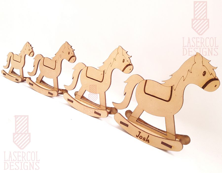 Rocking Horse (4 sizes) - Laser Cut Files product image (10)