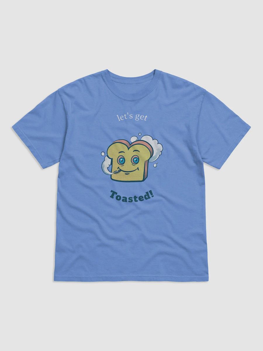 Toasted! Cartoon Toast Smiling Heavyweight T-Shirt product image (2)