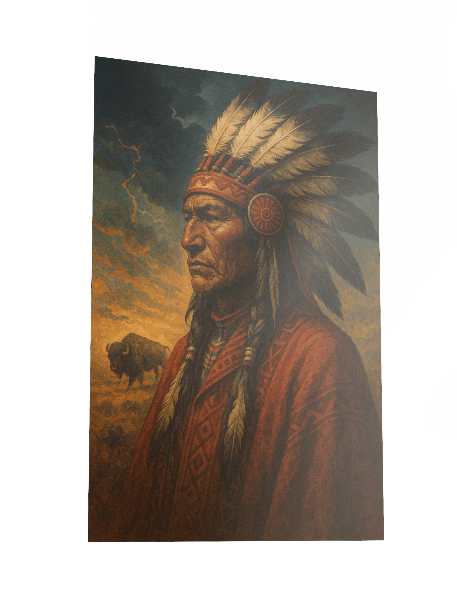 Poster “Chef amérindien & bisons” product image (6)