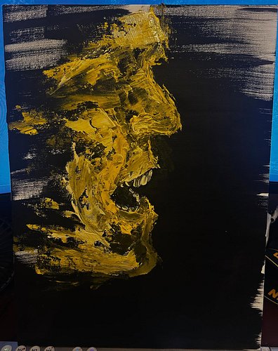 Thanatophobia - painted by Jon Silent (me) acrylic on canvas board using brushes and pallet knives.
 
For purchasing message ...