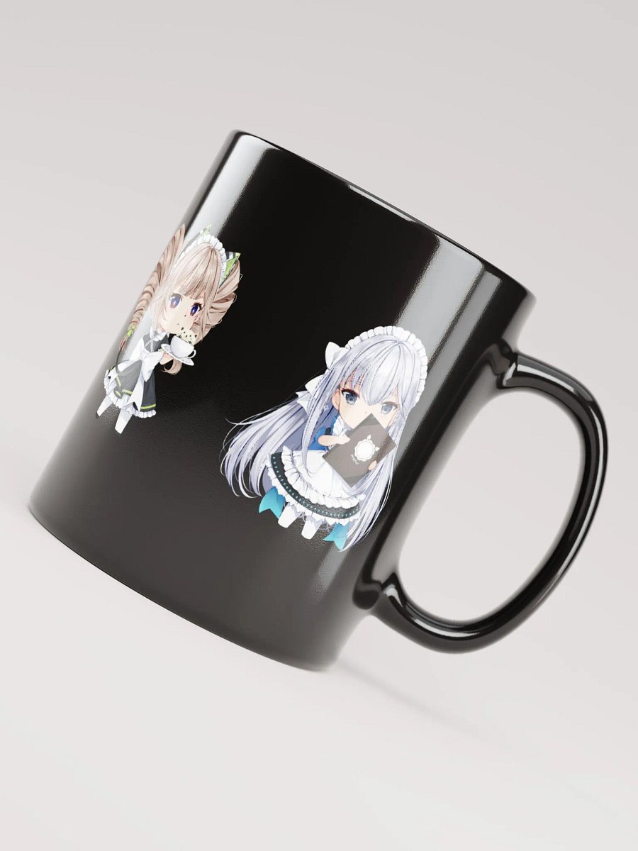 Black Glossy Mug - Aida Cafe Maids (Tower of Fantasy) product image (3)