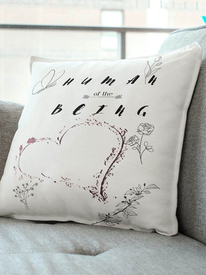 Cascading Love All-Over Print Pillow, "Human of the Being" product image (1)