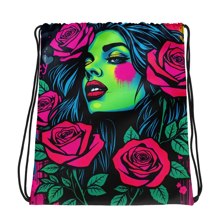 Graffiti Goddess Drawstring Bag product image (1)