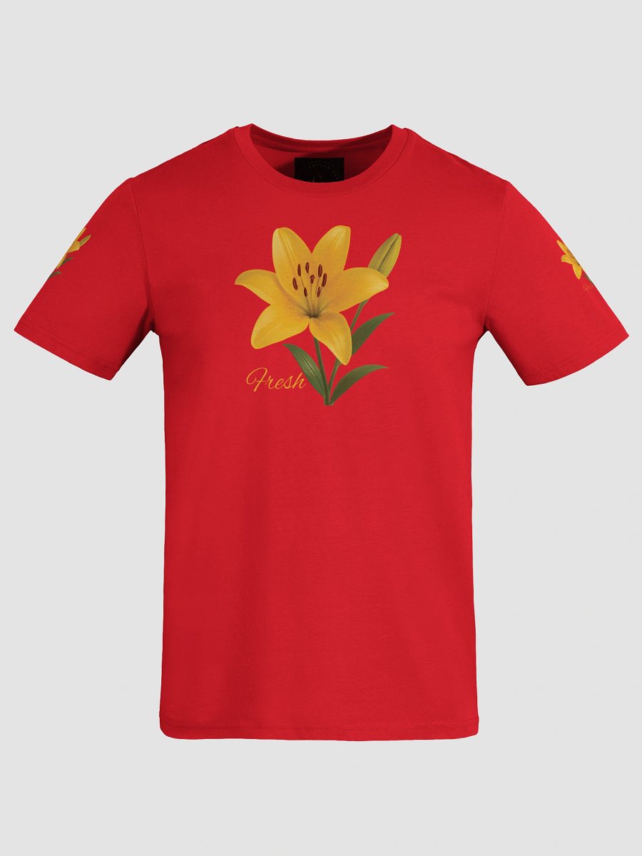 Fresh Yellow Lily Flower – Botanical Floral Graphic Tee product image (19)