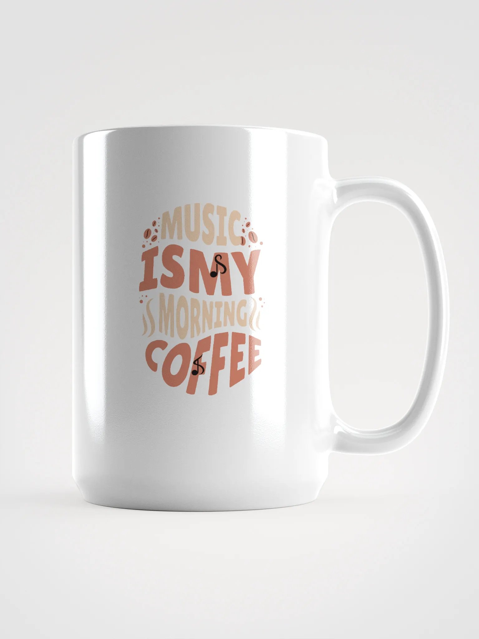 Music Coffee - White Glossy Mug product image (1)