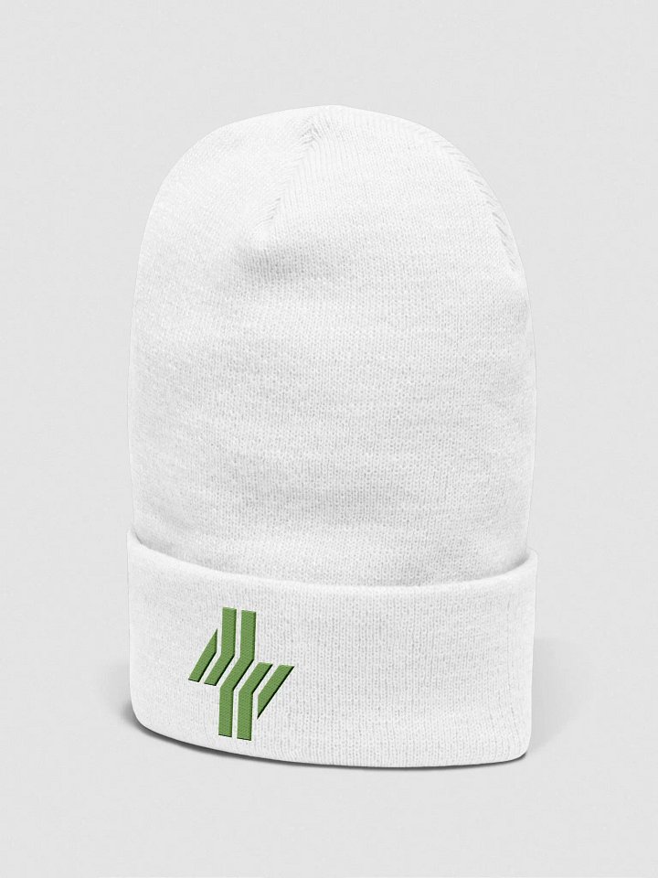 Cowbolt, Embroidered White Beanie product image (2)