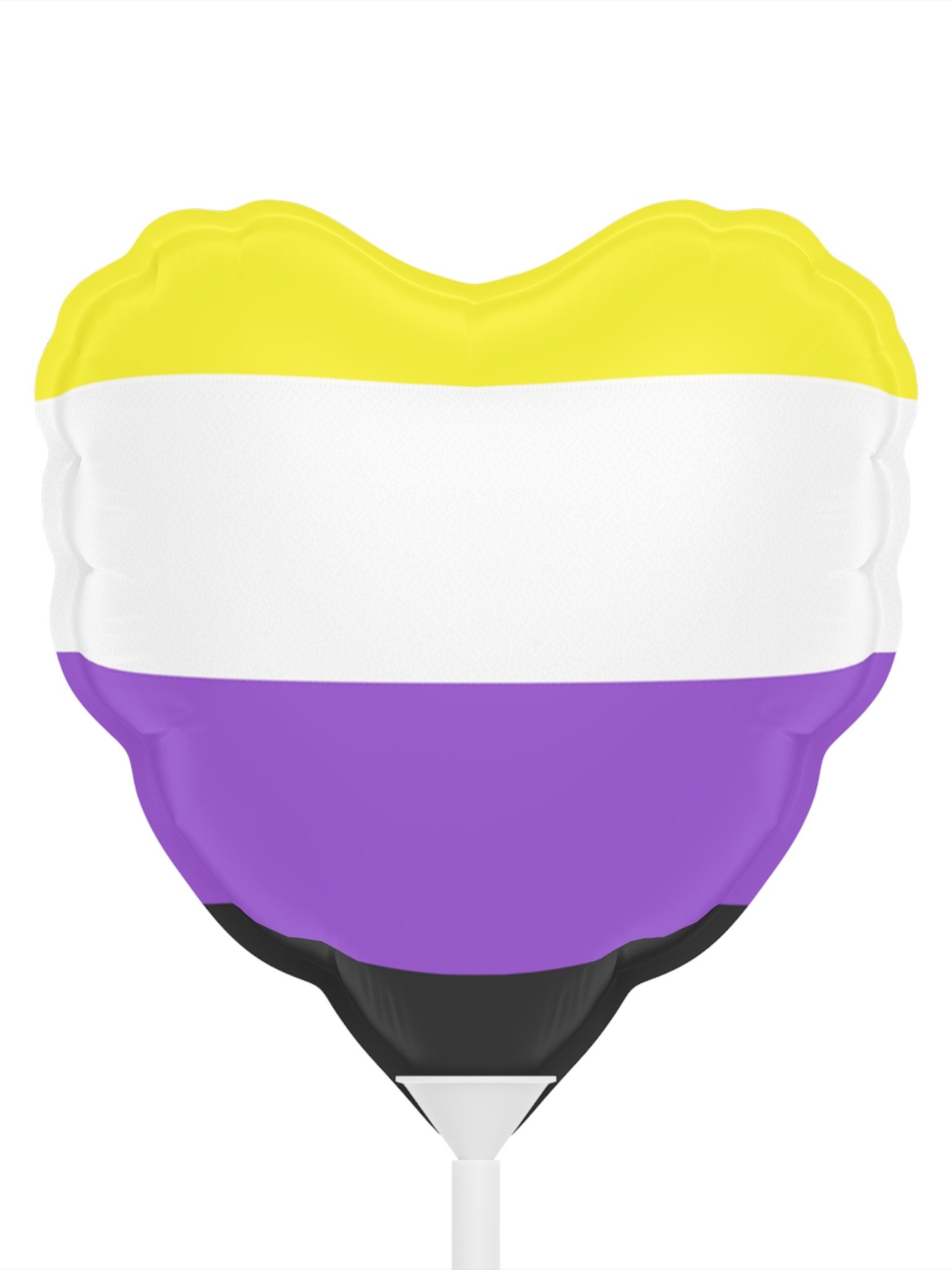 Non binary heart balloon product image (1)