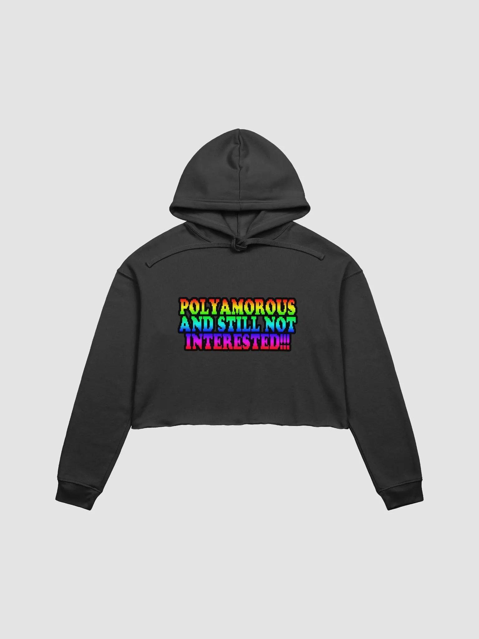 Polyamorous and Still not Interested Crop Top Hoodie product image (1)