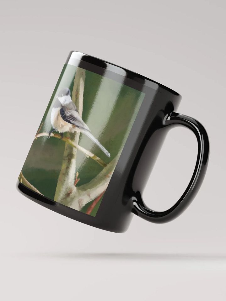 Black-capped Chickadee Black Mug product image (4)