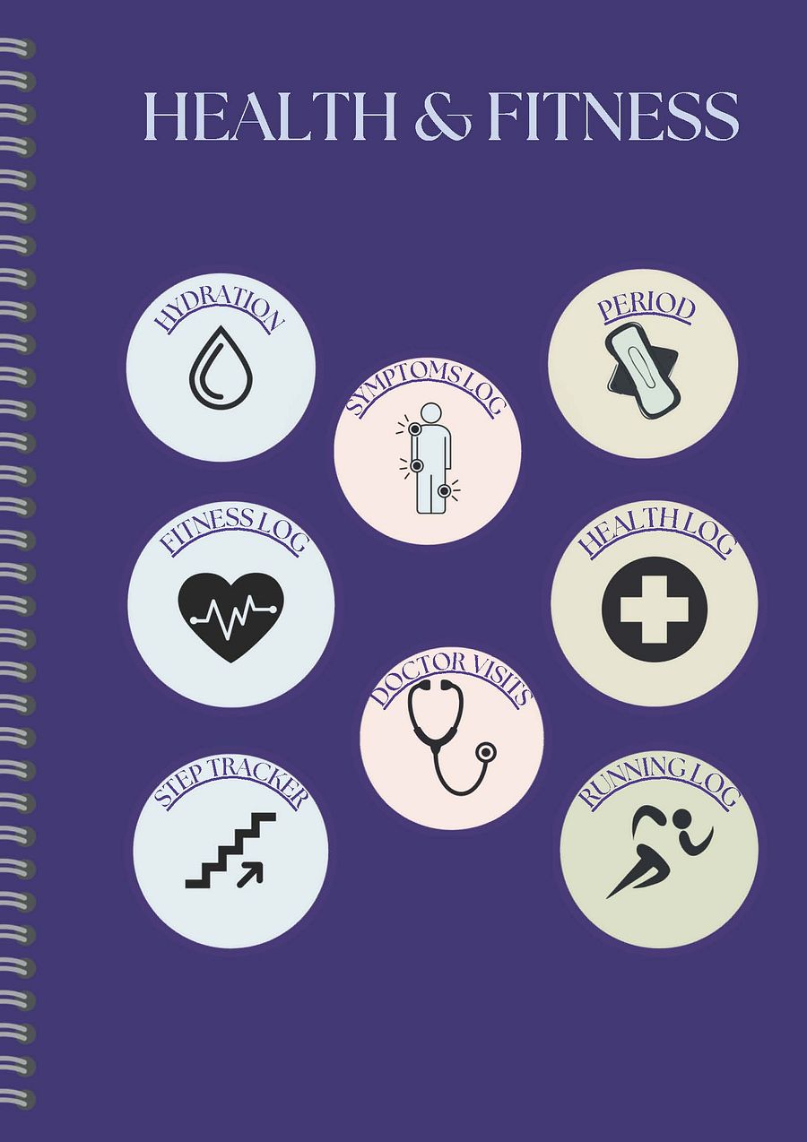 Detailed Undated Planner - Abstract Purple Marble product image (5)