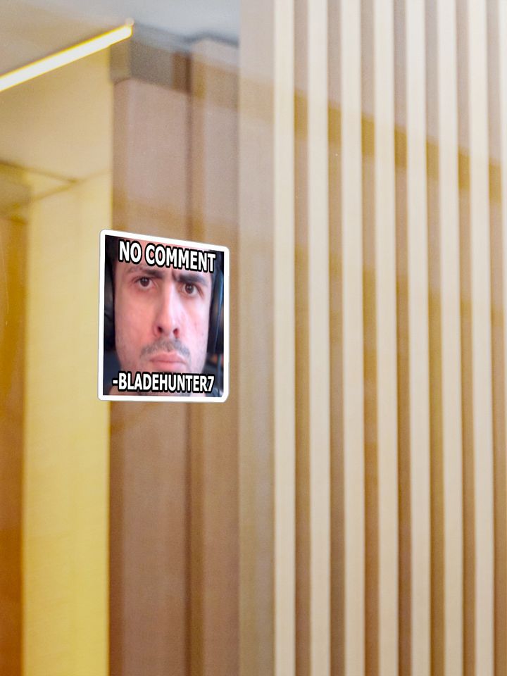 (BUNDLE 4 PACK) No Comment Bladehunter7 Sticker 3” x 4” product image (1)