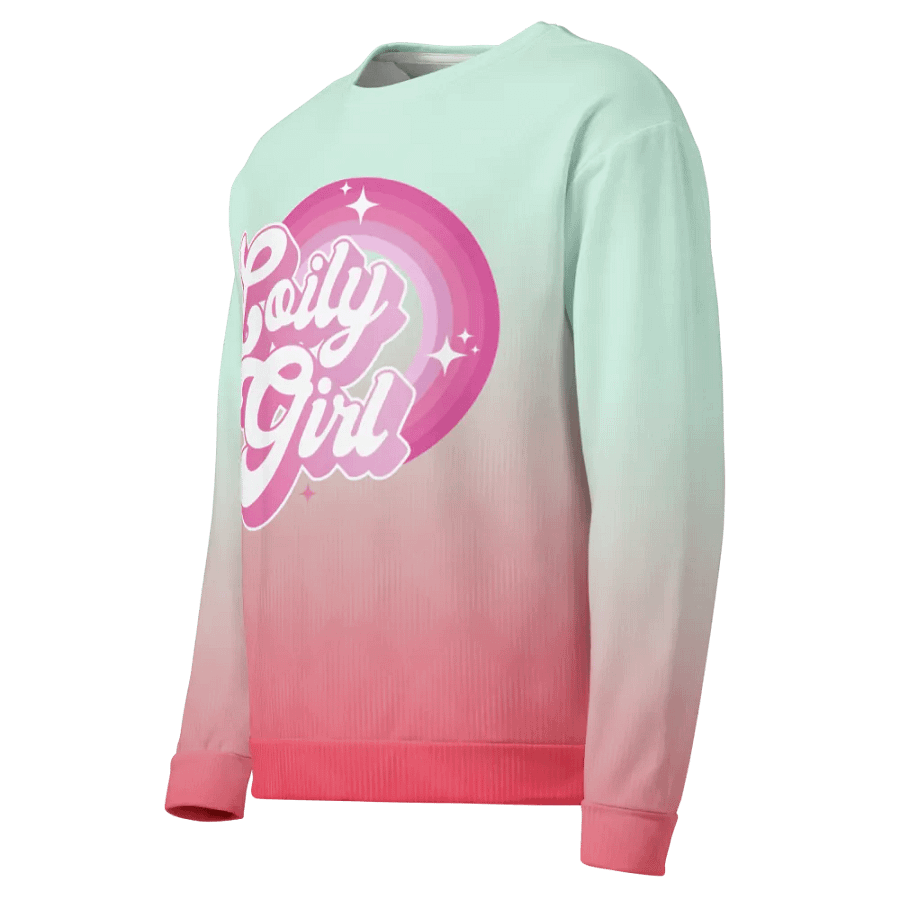 Coily Girl Pink Tie-Die Crewneck product image (5)