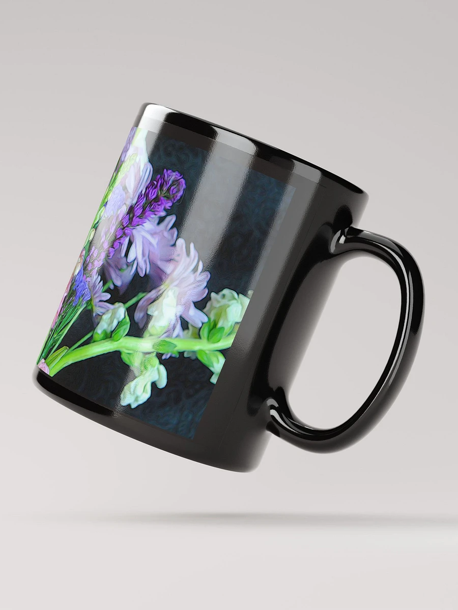 Flowers 15 Black Coffee Mug product image (3)