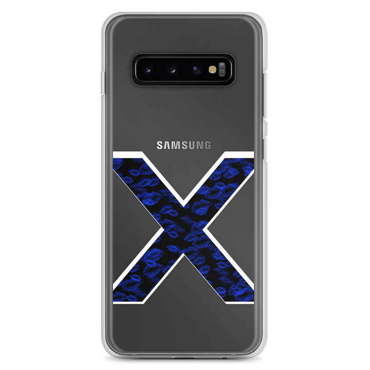 Black X Blue Lipstick Kisses Phone Case S product image (1)