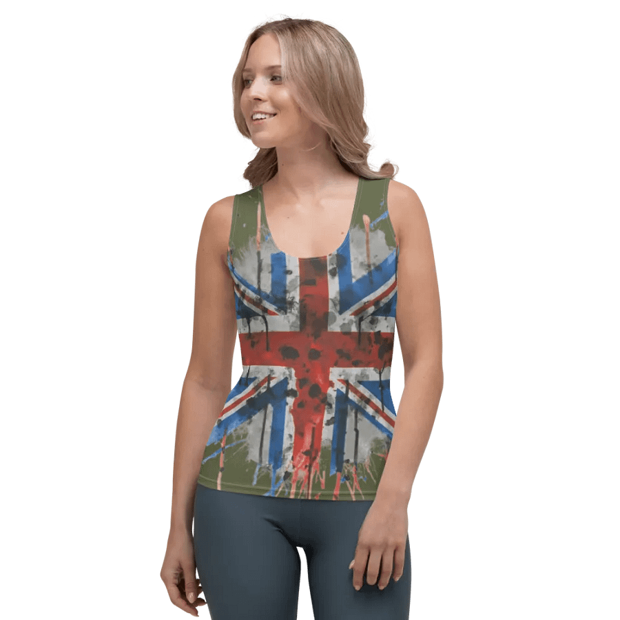 Urban Graffiti Union Jack Womens Tank product image (2)