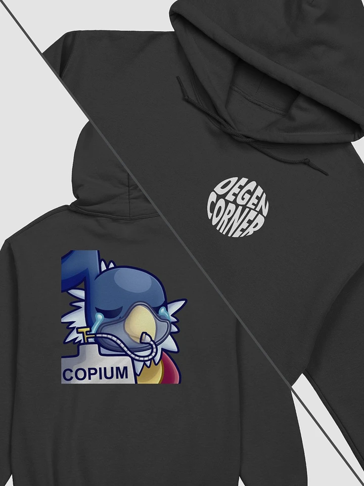 Degen Corner - Copium (light logo hoodie) product image (1)