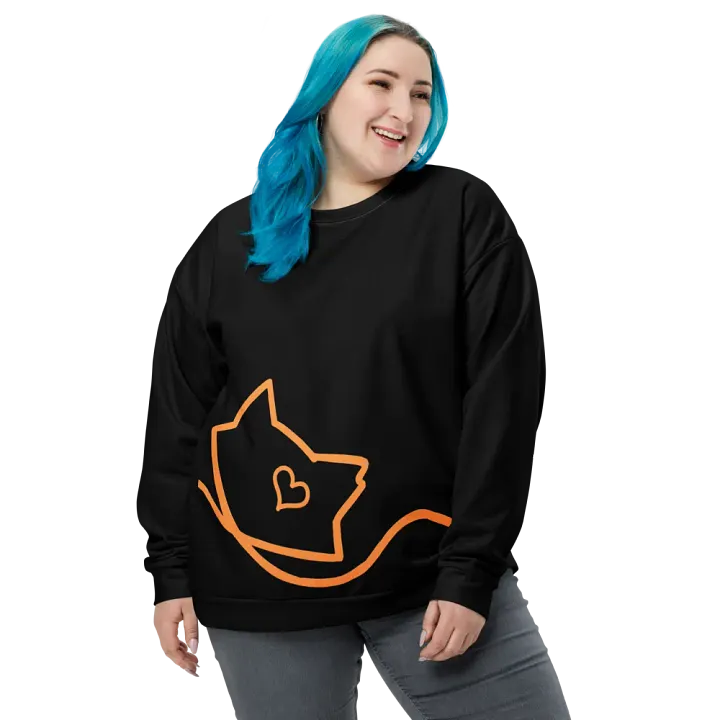 Mellow Ribbon Sweater (Black and Orange) product image (1)