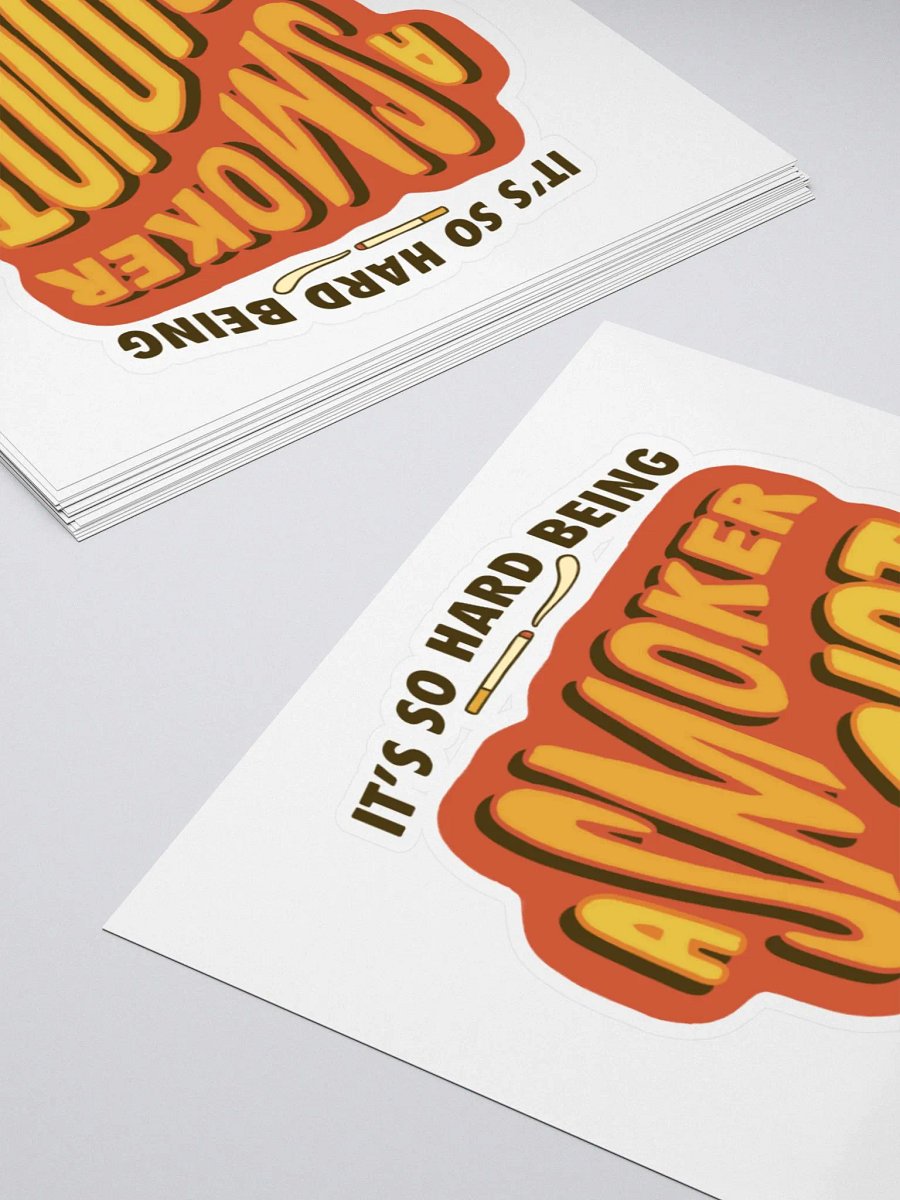 idiot smoker sticker product image (4)