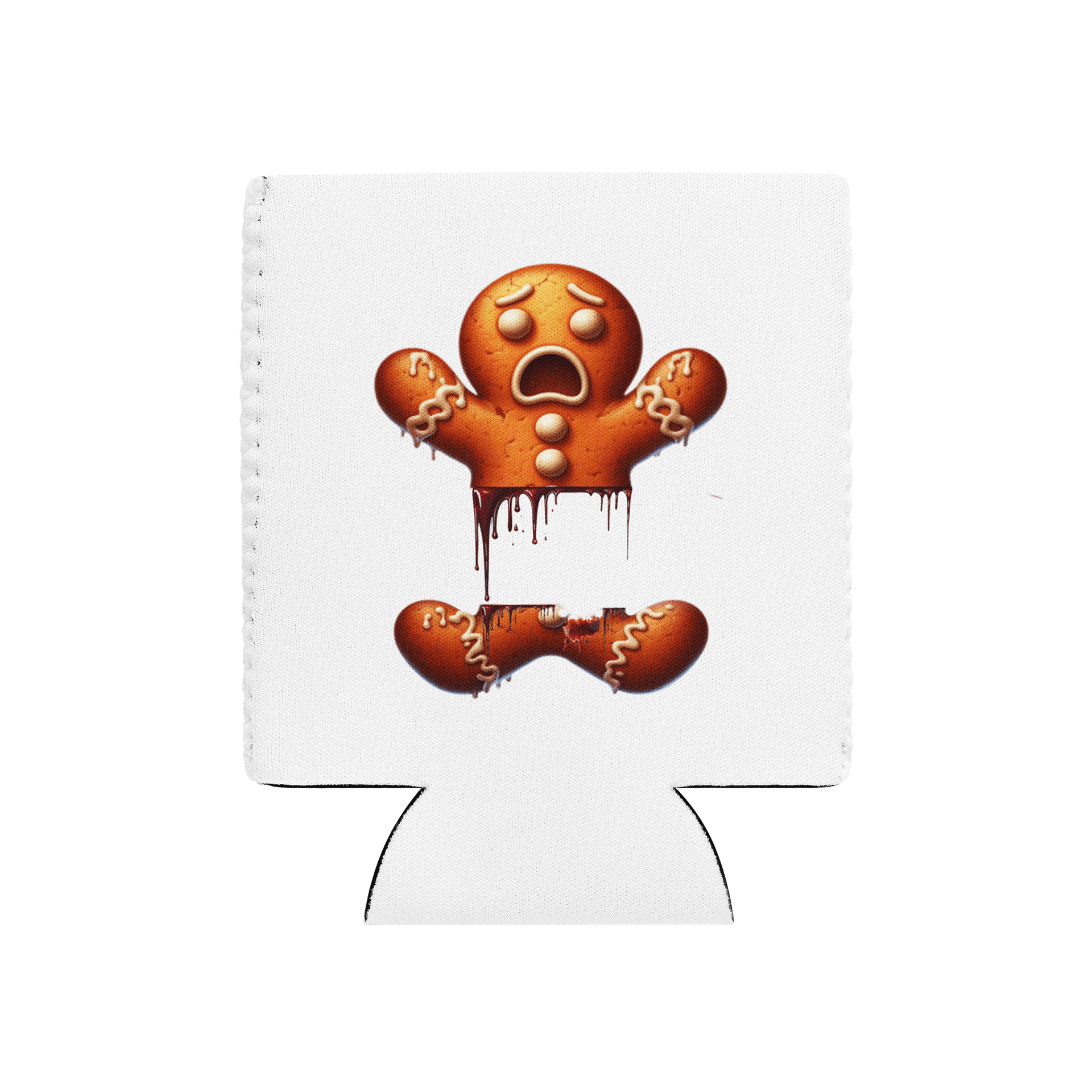 Broken Gingerbread Man Can Cooler product image (1)